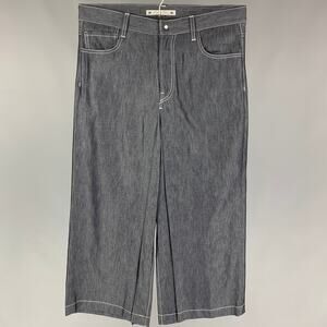 SASQUATCHfabrix Size M Indigo Contrast Stitch Cotton Silk Jeans